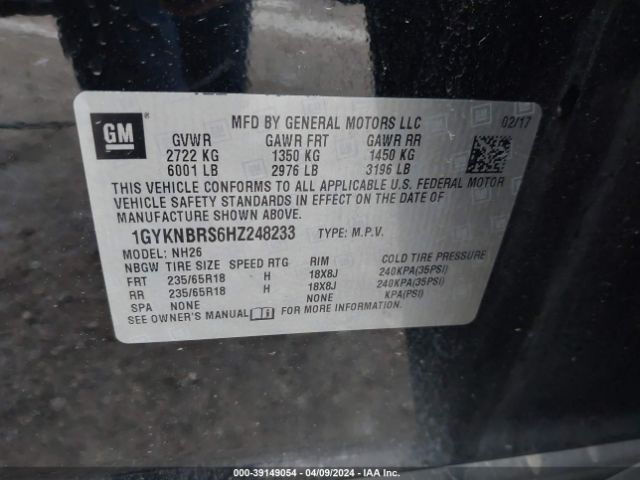 Photo 8 VIN: 1GYKNBRS6HZ248233 - CADILLAC XT5 