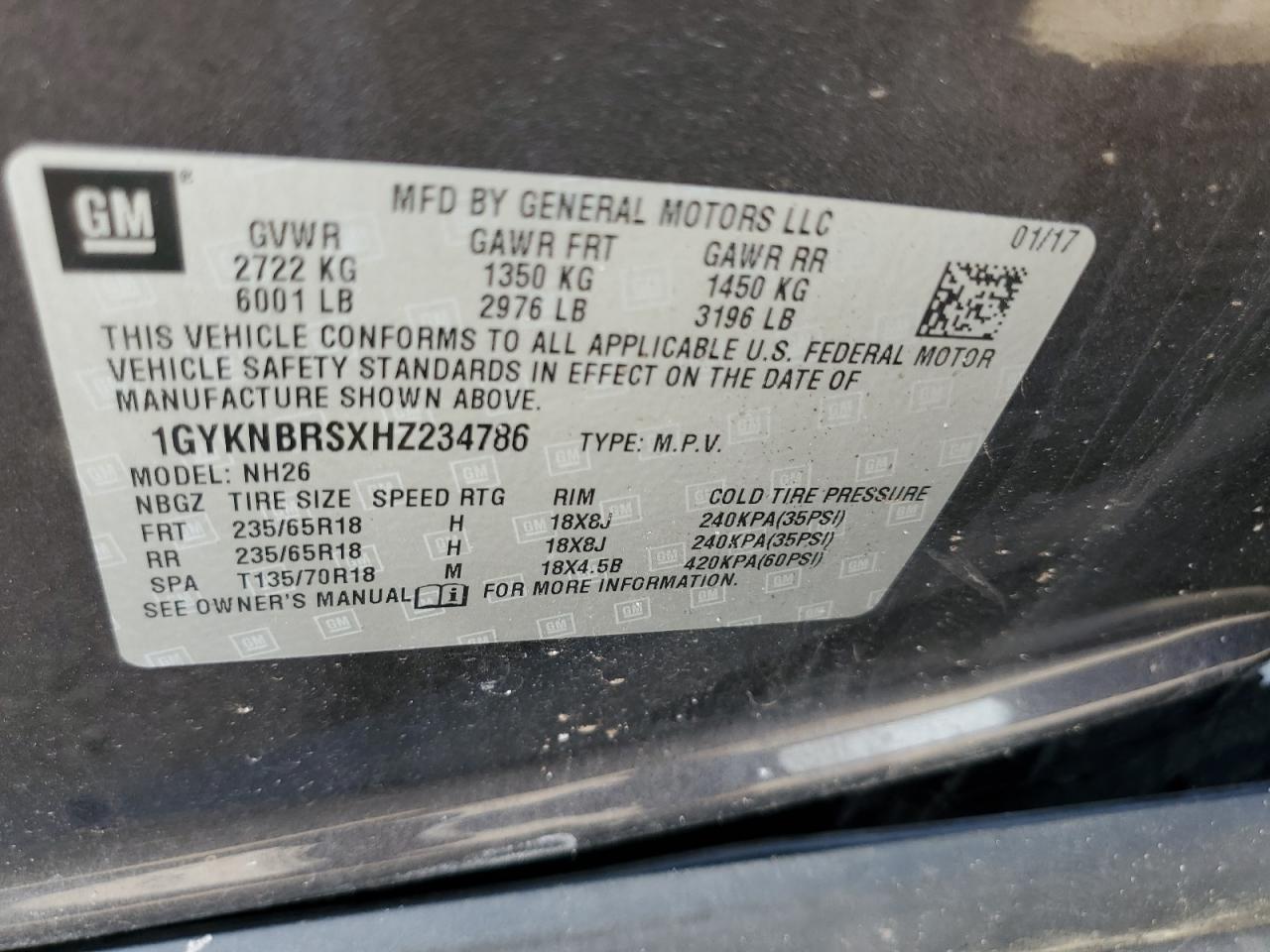 Photo 12 VIN: 1GYKNBRSXHZ234786 - CADILLAC XT5 