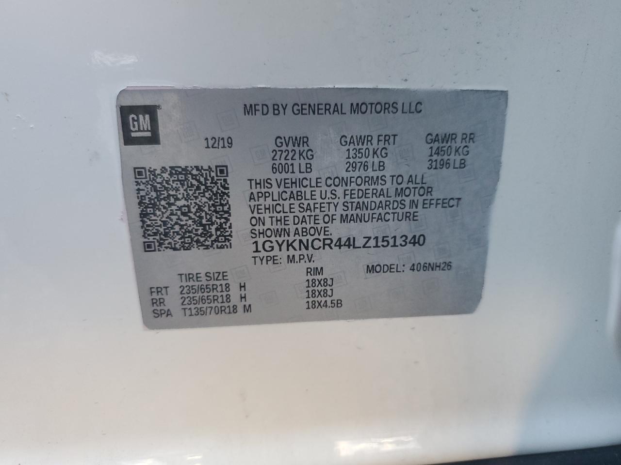 Photo 12 VIN: 1GYKNCR44LZ151340 - CADILLAC XT5 