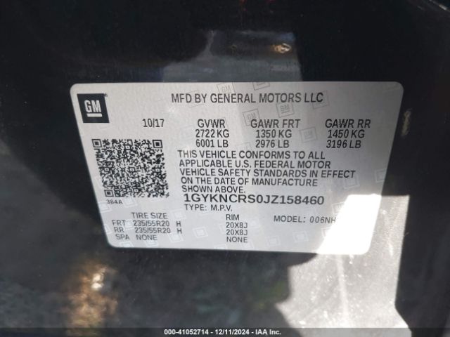 Photo 8 VIN: 1GYKNCRS0JZ158460 - CADILLAC XT5 