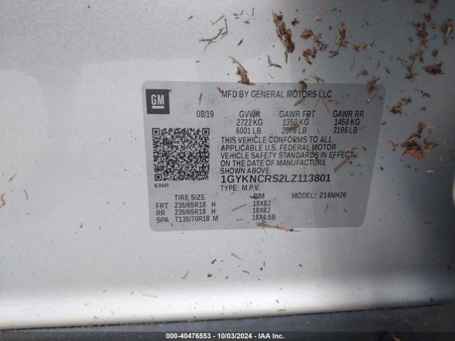 Photo 8 VIN: 1GYKNCRS2LZ113801 - CADILLAC XT5 