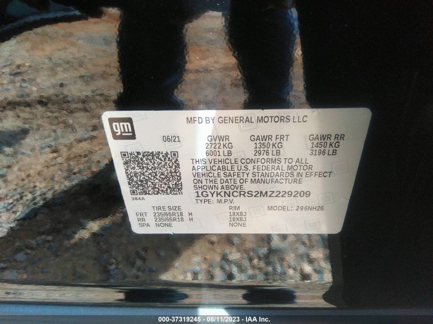 Photo 8 VIN: 1GYKNCRS2MZ229209 - CADILLAC XT5 