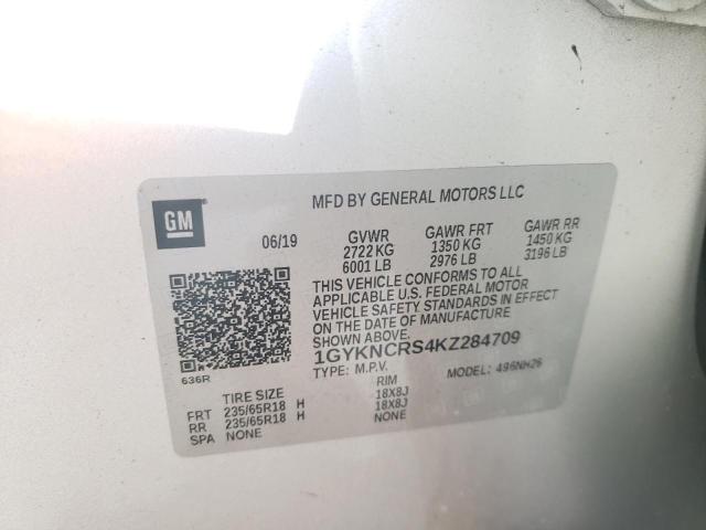 Photo 9 VIN: 1GYKNCRS4KZ284709 - CADILLAC XT5 LUXURY 