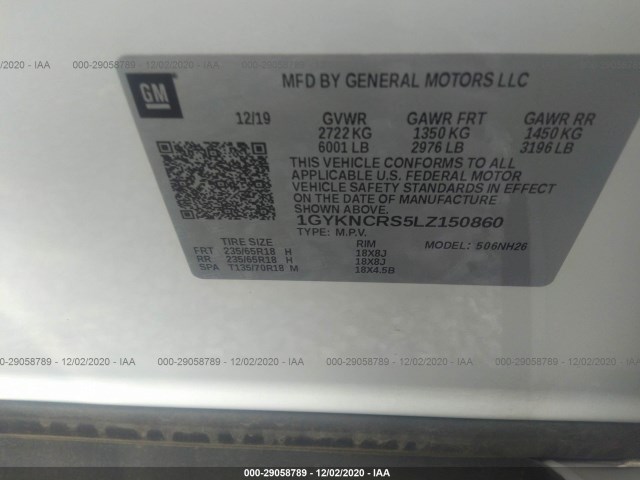 Photo 8 VIN: 1GYKNCRS5LZ150860 - CADILLAC XT5 