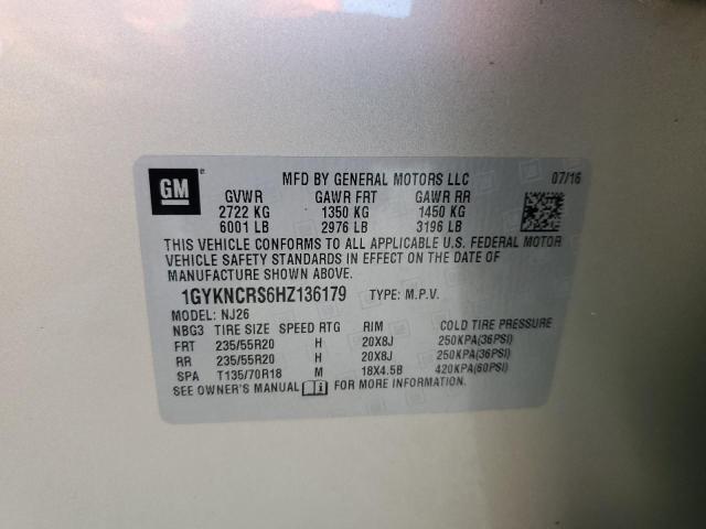 Photo 13 VIN: 1GYKNCRS6HZ136179 - CADILLAC XT5 PREMIU 