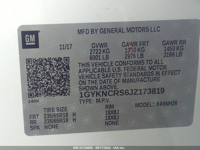 Photo 8 VIN: 1GYKNCRS6JZ173819 - CADILLAC XT5 