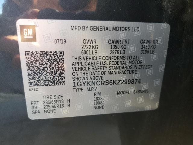 Photo 9 VIN: 1GYKNCRS6KZ299874 - CADILLAC XT5 LUXURY 