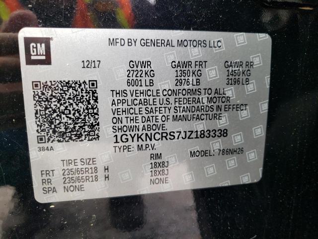 Photo 11 VIN: 1GYKNCRS7JZ183338 - CADILLAC XT5 LUXURY 