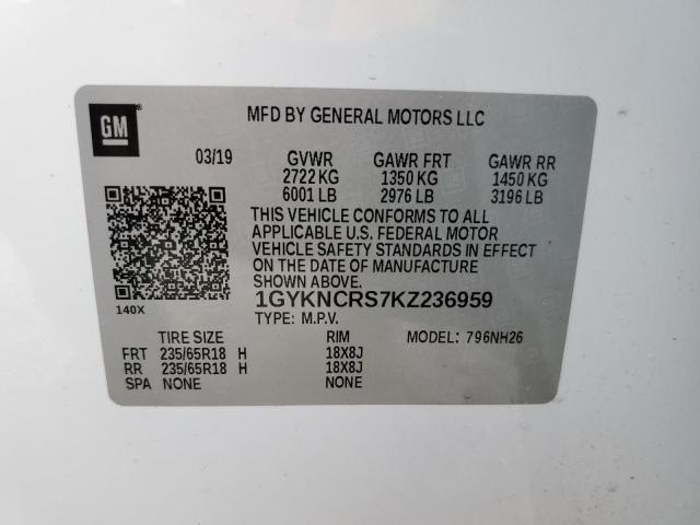 Photo 11 VIN: 1GYKNCRS7KZ236959 - CADILLAC XT5 