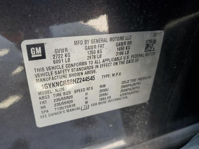 Photo 12 VIN: 1GYKNCRS8HZ244545 - CADILLAC XT5 PREMIU 