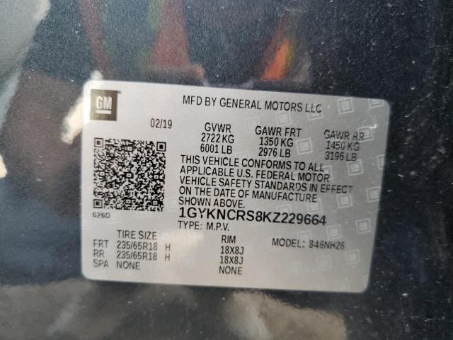 Photo 9 VIN: 1GYKNCRS8KZ229664 - CADILLAC XT5 LUXURY 