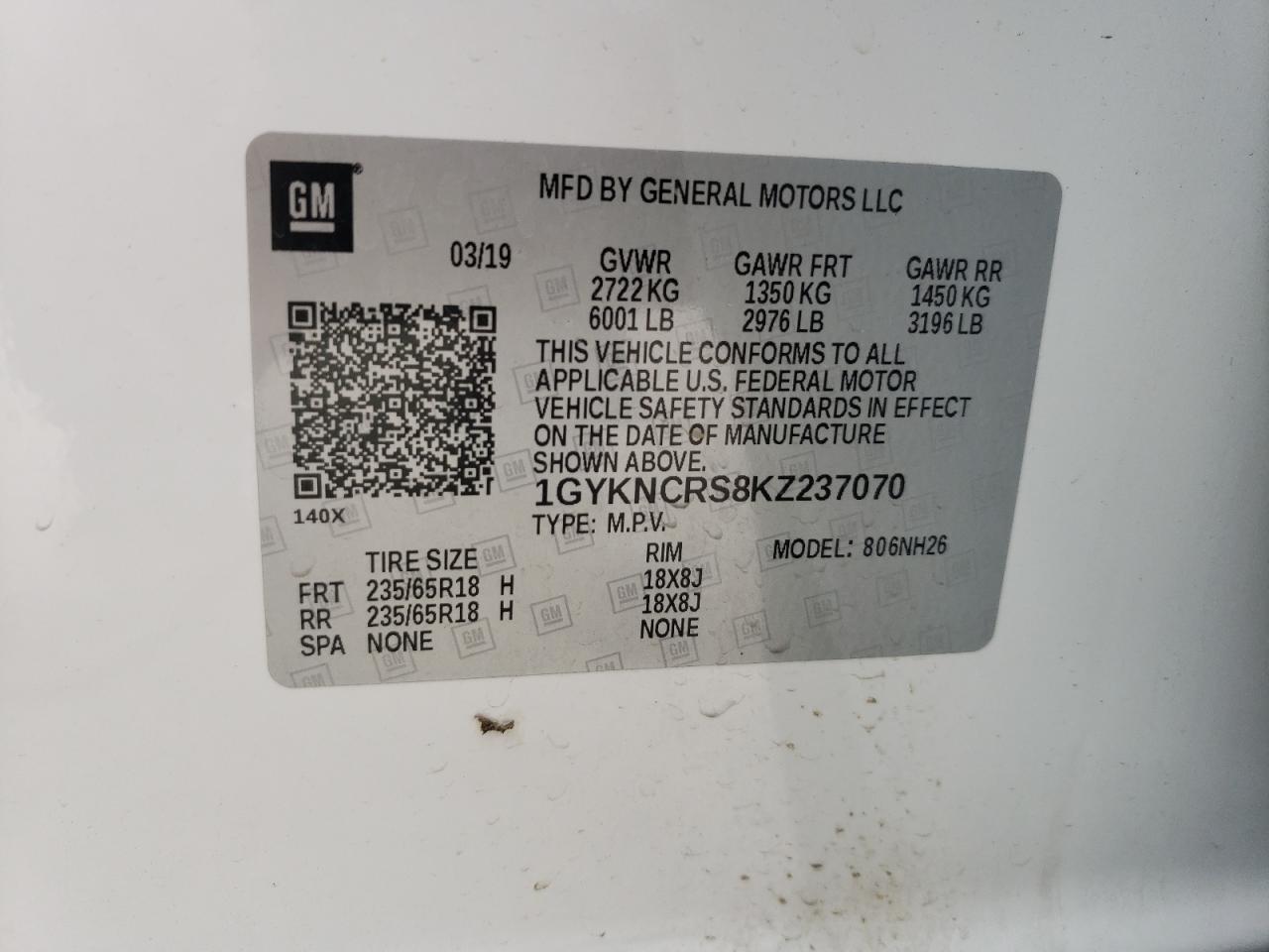 Photo 11 VIN: 1GYKNCRS8KZ237070 - CADILLAC XT5 