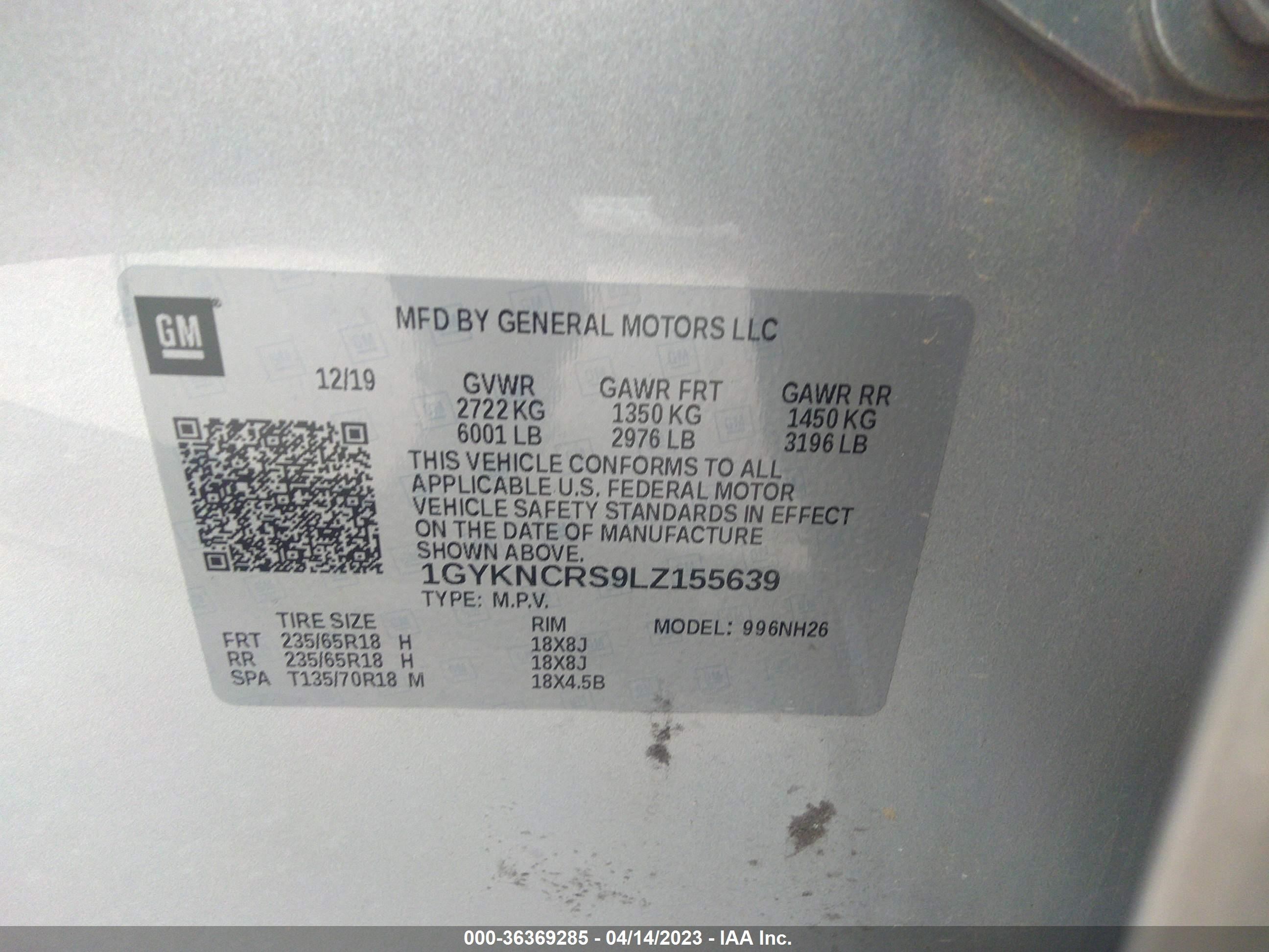 Photo 8 VIN: 1GYKNCRS9LZ155639 - CADILLAC XT5 