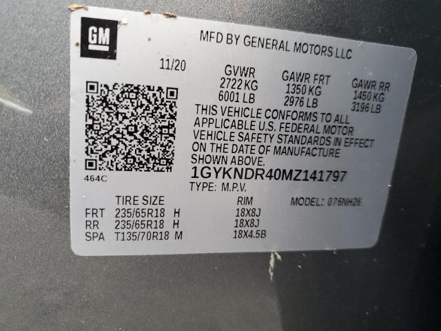 Photo 13 VIN: 1GYKNDR40MZ141797 - CADILLAC XT5 PREMIU 