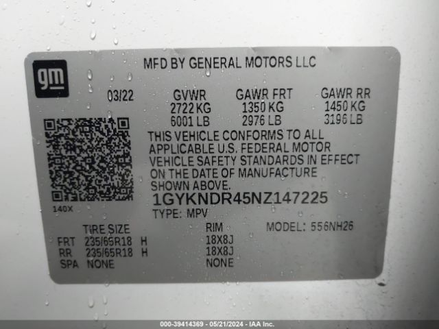 Photo 8 VIN: 1GYKNDR45NZ147225 - CADILLAC XT5 