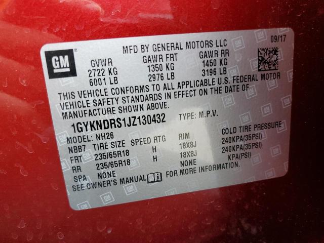 Photo 12 VIN: 1GYKNDRS1JZ130432 - CADILLAC XT5 LUXURY 