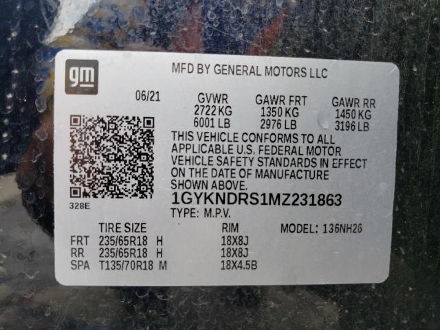 Photo 12 VIN: 1GYKNDRS1MZ231863 - CADILLAC XT5 PREMIU 