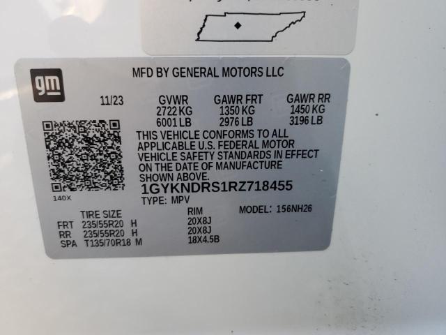 Photo 12 VIN: 1GYKNDRS1RZ718455 - CADILLAC XT5 PREMIU 