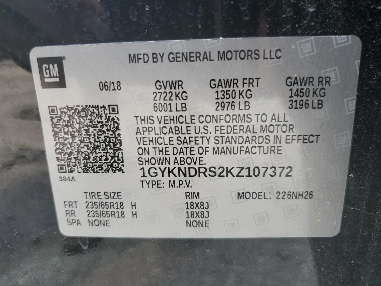 Photo 12 VIN: 1GYKNDRS2KZ107372 - CADILLAC XT5 