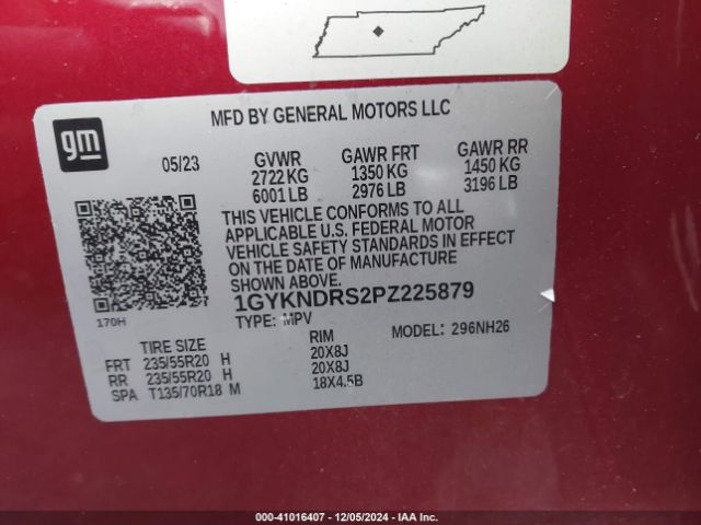 Photo 8 VIN: 1GYKNDRS2PZ225879 - CADILLAC XT5 