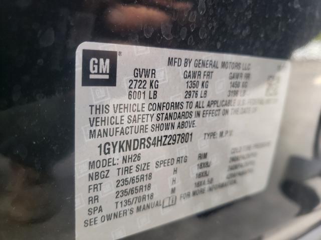 Photo 9 VIN: 1GYKNDRS4HZ297801 - CADILLAC XT5 