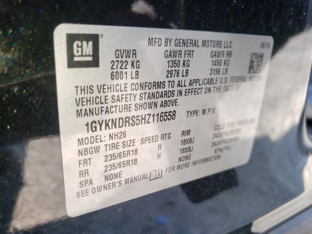 Photo 9 VIN: 1GYKNDRS5HZ116558 - CADILLAC XT5 