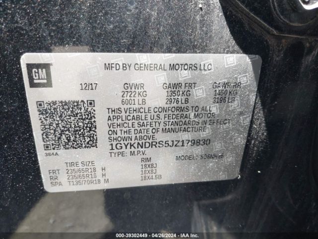 Photo 8 VIN: 1GYKNDRS5JZ179830 - CADILLAC XT5 