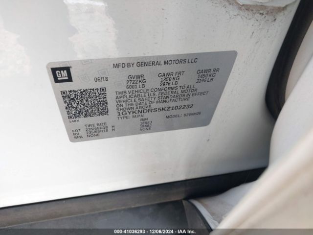 Photo 8 VIN: 1GYKNDRS5KZ102232 - CADILLAC XT5 