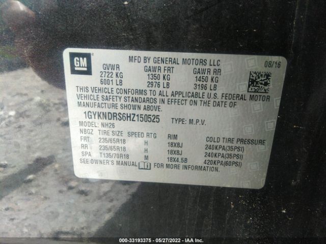 Photo 8 VIN: 1GYKNDRS6HZ150525 - CADILLAC XT5 