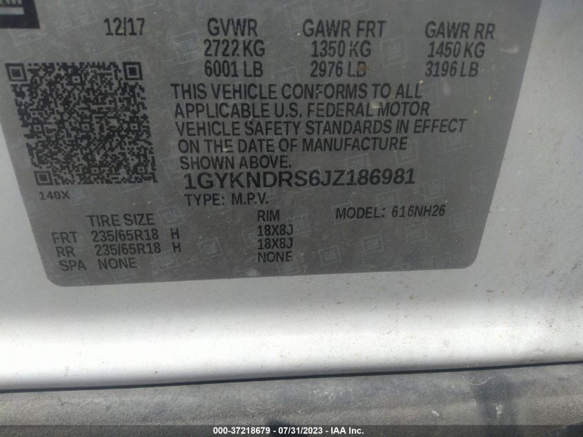 Photo 8 VIN: 1GYKNDRS6JZ186981 - CADILLAC XT5 