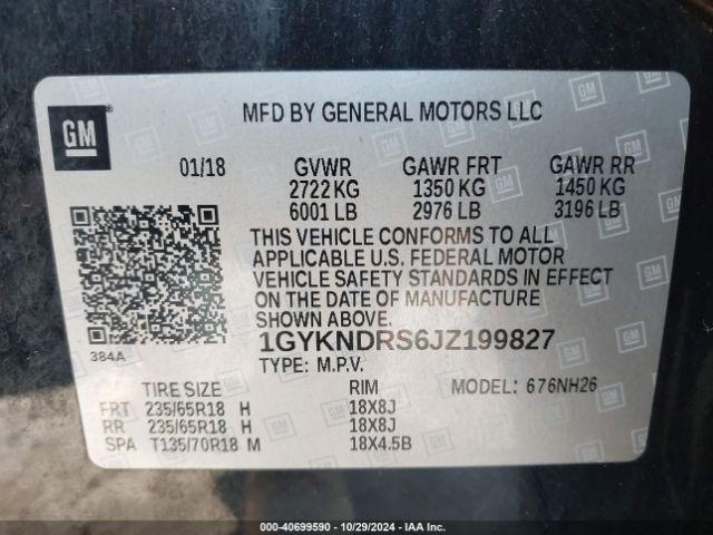 Photo 8 VIN: 1GYKNDRS6JZ199827 - CADILLAC XT5 