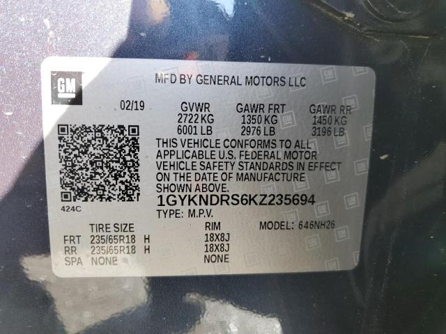 Photo 13 VIN: 1GYKNDRS6KZ235694 - CADILLAC XT5 