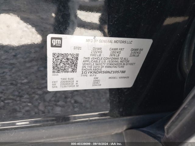 Photo 8 VIN: 1GYKNDRS6NZ105788 - CADILLAC XT5 