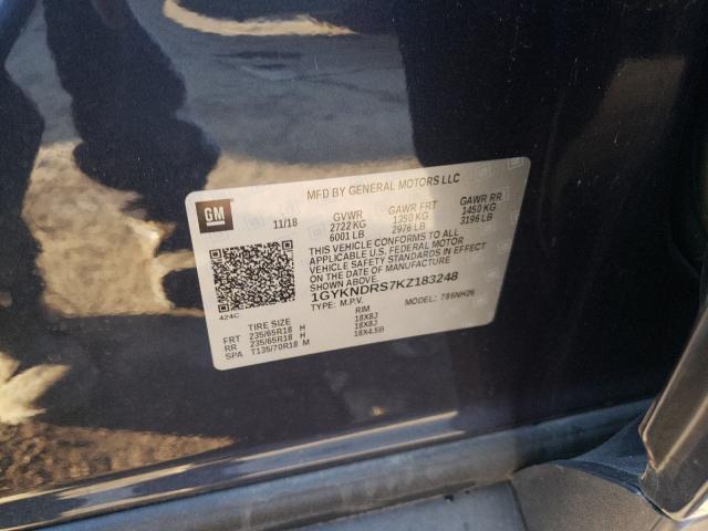 Photo 9 VIN: 1GYKNDRS7KZ183248 - CADILLAC XT5 LUXURY 