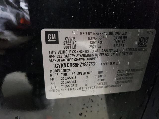 Photo 12 VIN: 1GYKNDRS8HZ183753 - CADILLAC XT5 LUXURY 