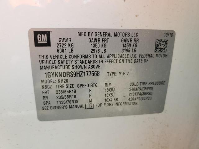 Photo 12 VIN: 1GYKNDRS9HZ177668 - CADILLAC XT5 LUXURY 