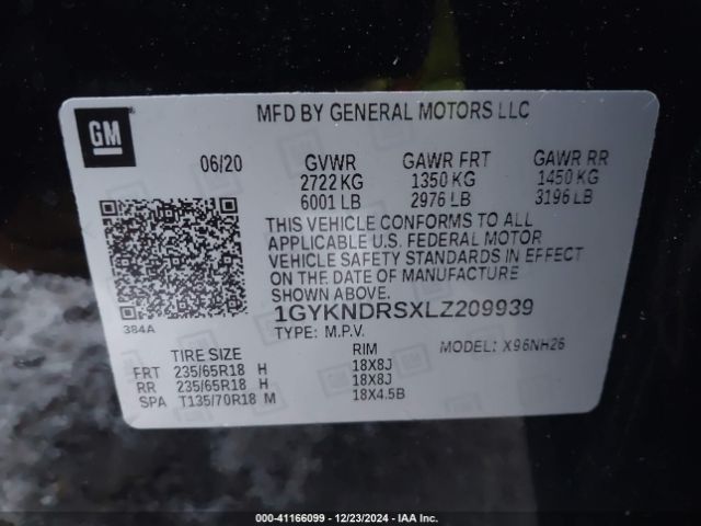 Photo 8 VIN: 1GYKNDRSXLZ209939 - CADILLAC XT5 