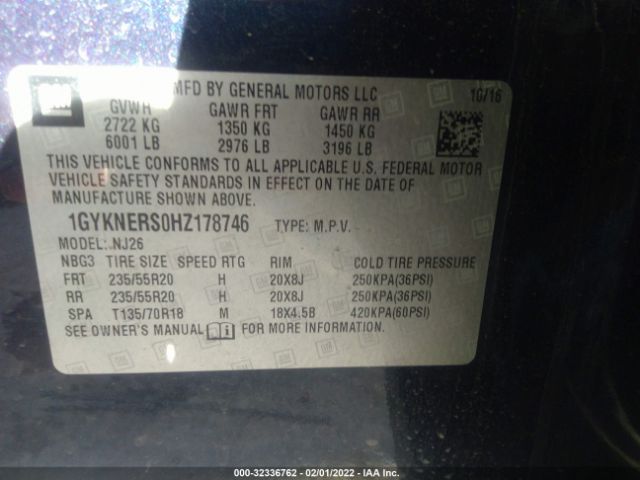 Photo 8 VIN: 1GYKNERS0HZ178746 - CADILLAC XT5 