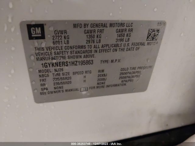 Photo 8 VIN: 1GYKNERS1HZ195863 - CADILLAC XT5 