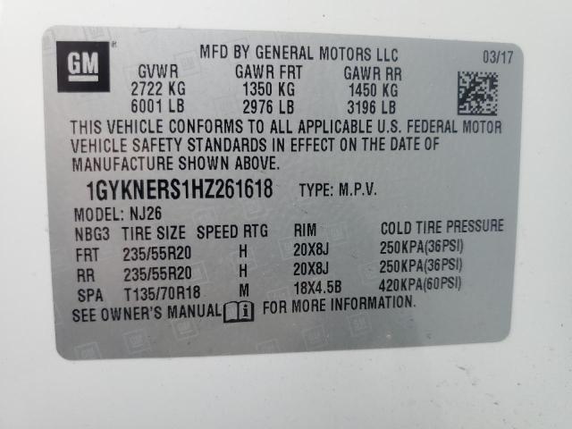 Photo 12 VIN: 1GYKNERS1HZ261618 - CADILLAC XT5 PREMIU 