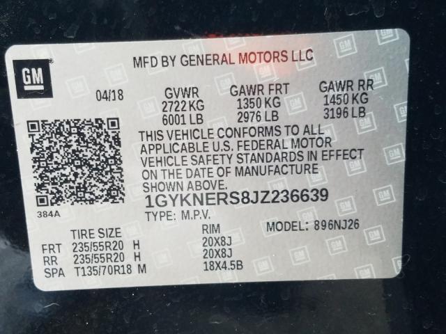 Photo 9 VIN: 1GYKNERS8JZ236639 - CADILLAC XT5 PREMIU 