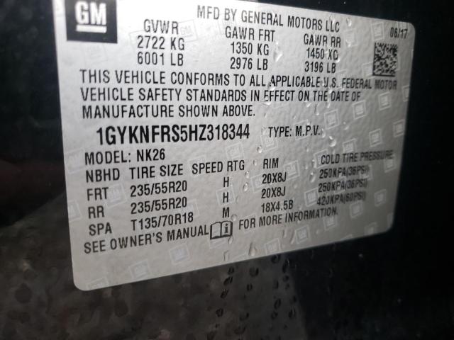 Photo 9 VIN: 1GYKNFRS5HZ318344 - CADILLAC XT5 