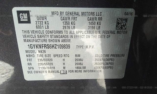 Photo 8 VIN: 1GYKNFRS6HZ109839 - CADILLAC XT5 