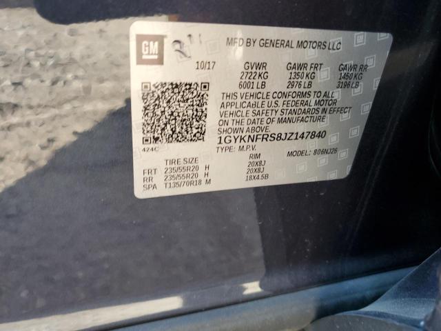 Photo 11 VIN: 1GYKNFRS8JZ147840 - CADILLAC XT5 PREMIU 