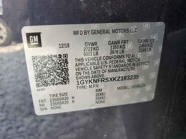 Photo 12 VIN: 1GYKNFRSXKZ193235 - CADILLAC XT5 PREMIU 