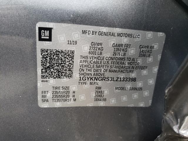 Photo 9 VIN: 1GYKNGRS3LZ133398 - CADILLAC XT5 SPORT 