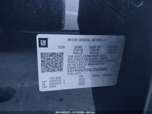 Photo 8 VIN: 1GYKNGRS5LZ163809 - CADILLAC XT5 