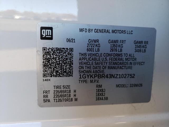 Photo 12 VIN: 1GYKPBR43NZ102752 - CADILLAC XT6 