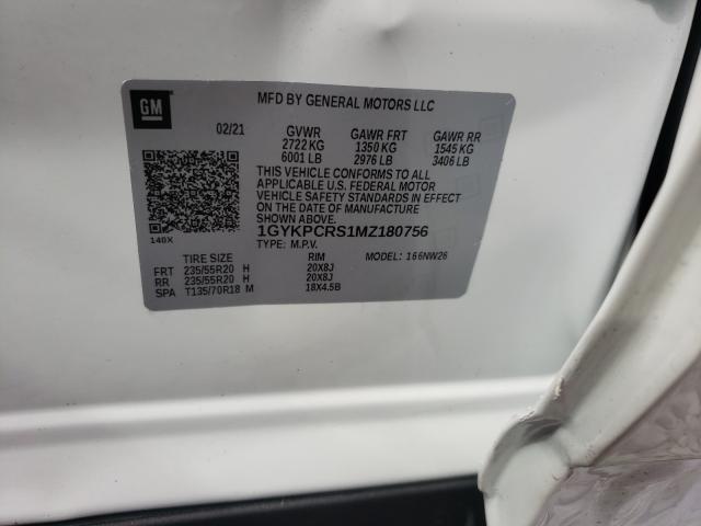 Photo 9 VIN: 1GYKPCRS1MZ180756 - CADILLAC XT6 PREMIU 