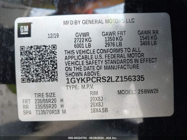 Photo 8 VIN: 1GYKPCRS2LZ156335 - CADILLAC XT6 